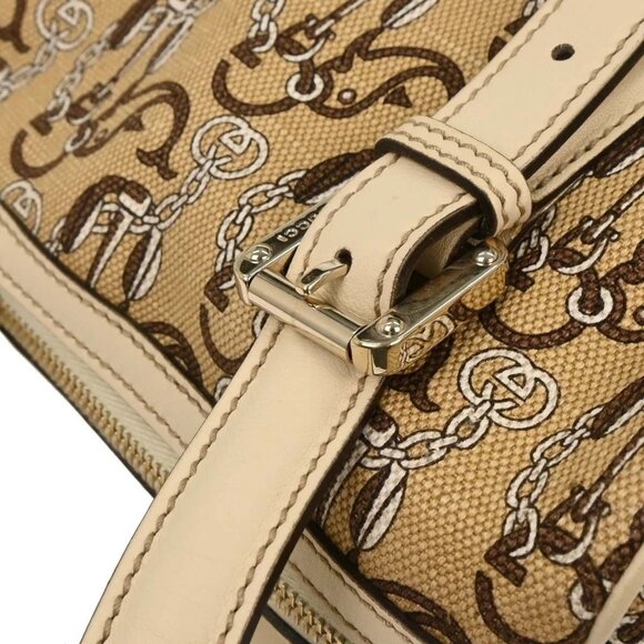 Gucci Beige Canvas Interlocking Handbag 170009 001364 177566 - Picture 4 of 9
